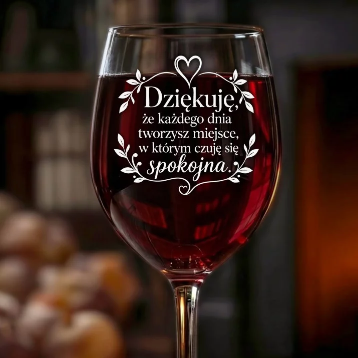 Kieliszek Do Wina Dla Cioci Ze Żłobka Prezent Dla Kobiety: Wdzięczność I Spokój