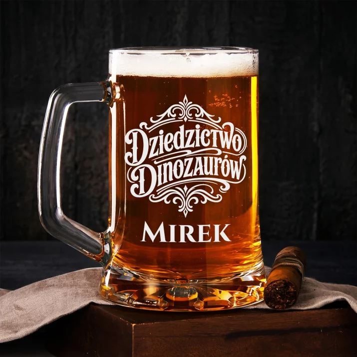 Kufel Personalizowany z Grawerem Dla Miłośnika Dinozaurów Prezent Dla Mężczyzny: Herb Dinozaura Kufel Personalizowany z Grawerem Dla Miłośnika Dinozaurów Prezent Dla Mężczyzny: Herb Dinozaura