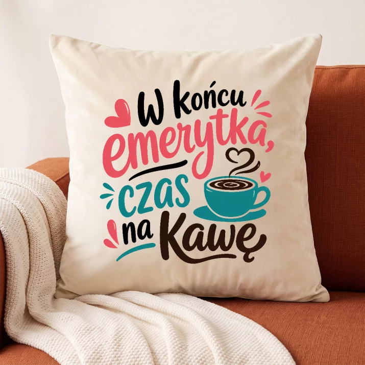 Poduszka Dekoracyjna Na Odejście Na Emeryturę Prezent Dla Emeryta Kobiety: Emerytka Na Luzie Poduszka Dekoracyjna Na Odejście Na Emeryturę Prezent Dla Emeryta Kobiety: Emerytka Na Luzie