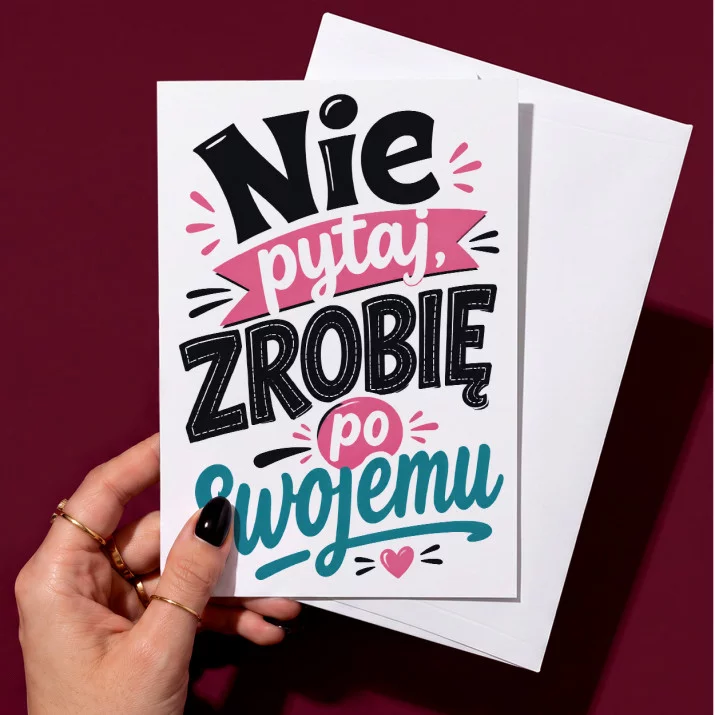 Kartka z Życzeniami Dla Dorosłej Córki Dla Kobiety: Subtelny Humor Rodzinny