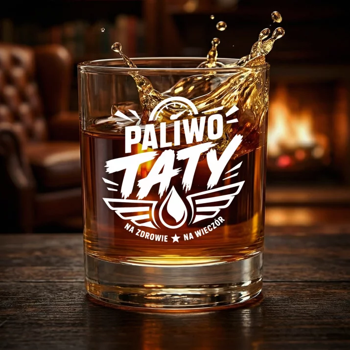 Szklanka Do Whisky Na Dzień Taty Prezent Dla Taty Mężczyzny: Paliwo Taty Szklanka Do Whisky Na Dzień Taty Prezent Dla Taty Mężczyzny: Paliwo Taty