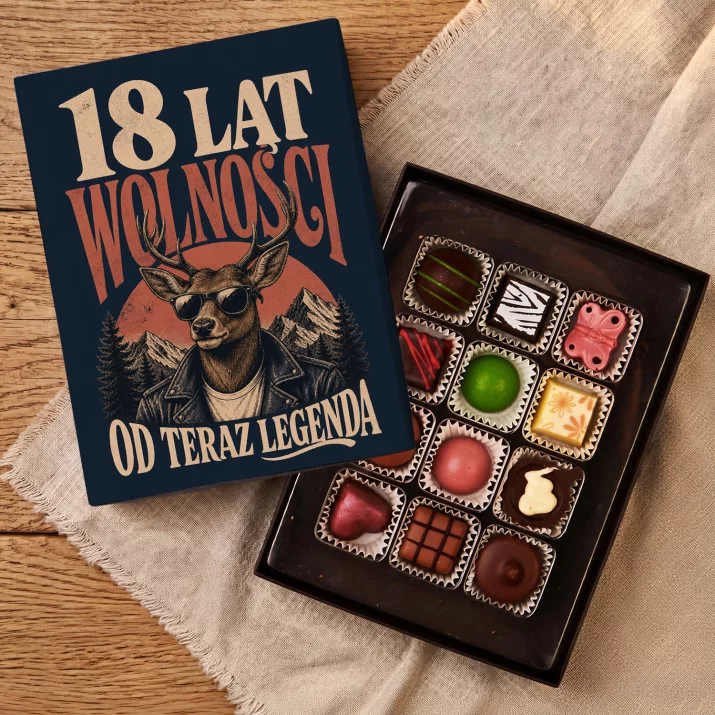 Czekoladki Na 18 Urodziny Prezent Dla Mężczyzny: 18 Lat Wolności Czekoladki Na 18 Urodziny Prezent Dla Mężczyzny: 18 Lat Wolności