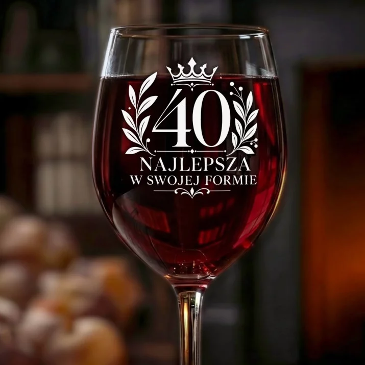 Kieliszek Do Wina Dla 40 Latki Prezent Na 40 Urodziny Dla Kobiety: Najlepsza 40 Z Koroną Kieliszek Do Wina Dla 40 Latki Prezent Na 40 Urodziny Dla Kobiety: Najlepsza 40 Z Koroną