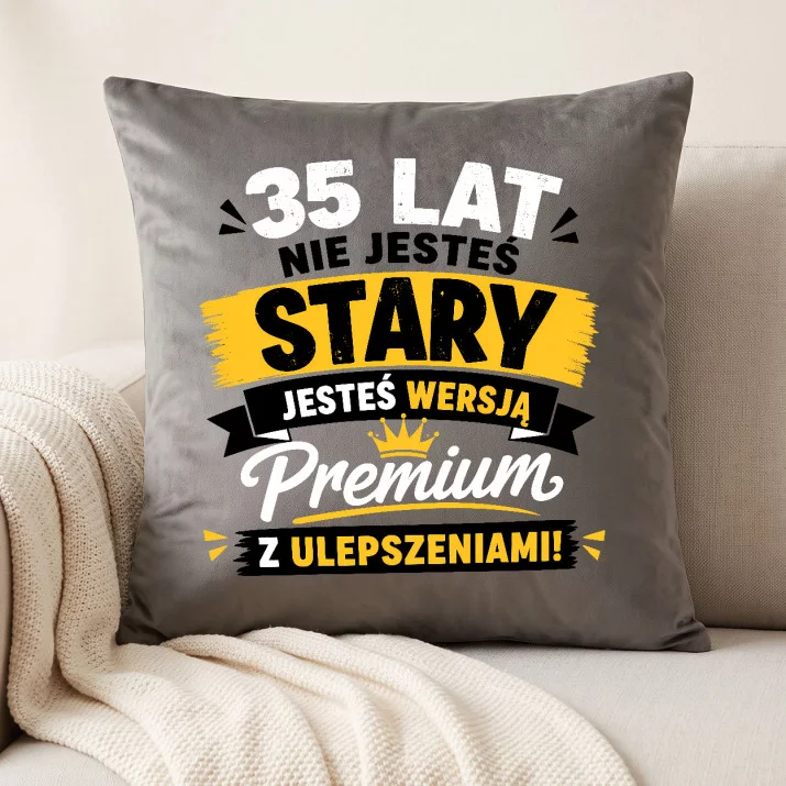 Poduszka Dekoracyjna Dla 35 Latka Prezent Na 35 Urodziny Dla Mężczyzny: Wersja Premium Poduszka Dekoracyjna Dla 35 Latka Prezent Na 35 Urodziny Dla Mężczyzny: Wersja Premium