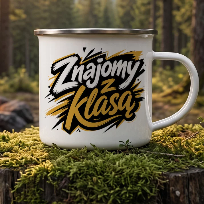 Kubek Emaliowany Dla Znajomego Prezent Dla Mężczyzny: Subtelna Elegancja Kubek Emaliowany Dla Znajomego Prezent Dla Mężczyzny: Subtelna Elegancja