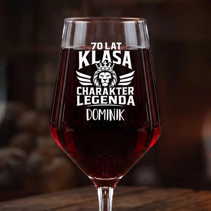 Mega Kieliszek Do Wina z Grawerem Na 70 Prezent Dla 70 Latka Mężczyzny: 70 Lat Klasa Legenda Mega Kieliszek Do Wina z Grawerem Na 70 Prezent Dla 70 Latka Mężczyzny: 70 Lat Klasa Legenda