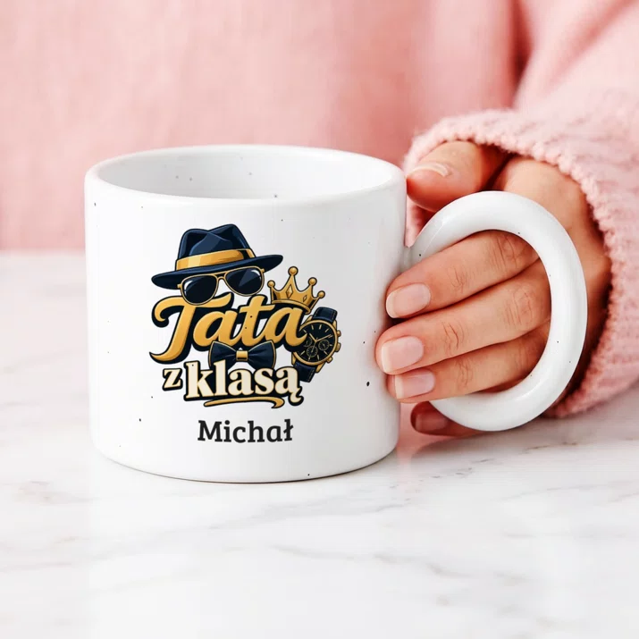 Kubek Premium Na Dzień Taty Prezent Dla Taty Mężczyzny: Tata Z Klasą