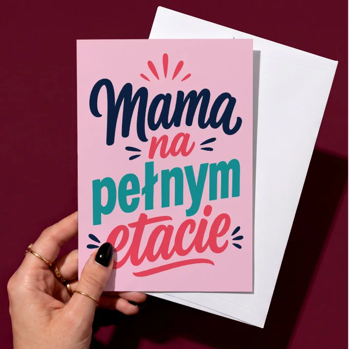 Kartka z Życzeniami Dla Nowej Mamy Na Dzień Mamy Dla Kobiety: Humor Macierzyński Kartka z Życzeniami Dla Nowej Mamy Na Dzień Mamy Dla Kobiety: Humor Macierzyński
