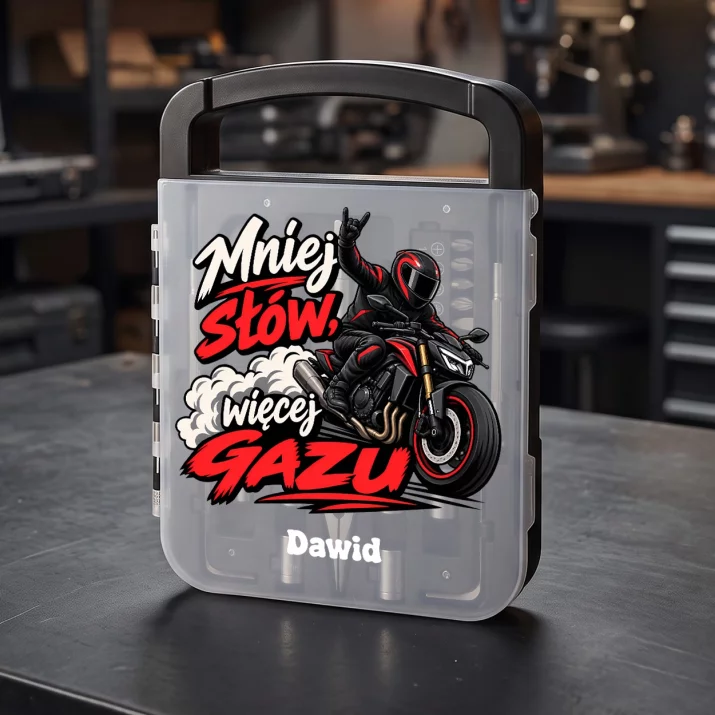 Zestaw Narzędzi Dla Motocyklisty Prezent Dla Mężczyzny: Mniej Słów, Więcej Gazu Zestaw Narzędzi Dla Motocyklisty Prezent Dla Mężczyzny: Mniej Słów, Więcej Gazu