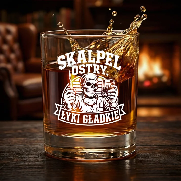 Szklanka Do Whisky Dla Chirurga Prezent Dla Mężczyzny: Skalpel Ostry, Łyki Gładkie