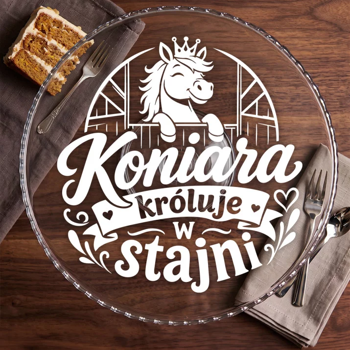 Patera Na Ciasto Dla Koniary Prezent Dla Kobiety: Stajenny Humor Patera Na Ciasto Dla Koniary Prezent Dla Kobiety: Stajenny Humor