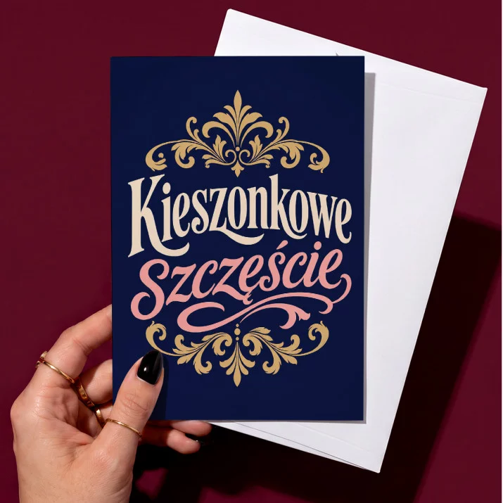 Kartka z Życzeniami Na Szczęście Dla Kobiety: Ornamentalne Szczęście Kartka z Życzeniami Na Szczęście Dla Kobiety: Ornamentalne Szczęście