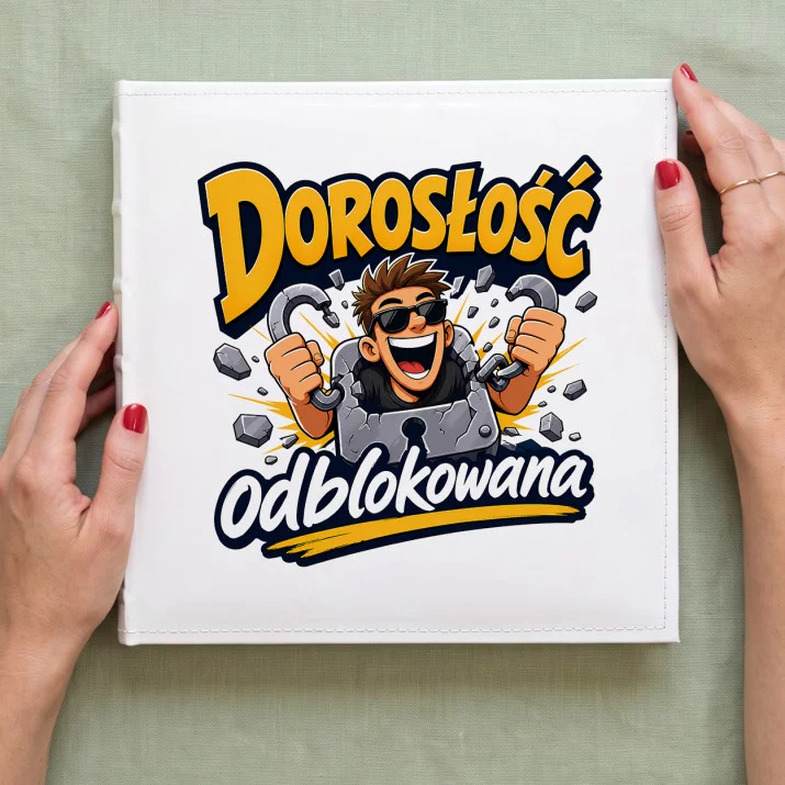 Album Na Zdjęcia Tradycyjny Na 18 Prezent Dla Mężczyzny: Odblokowana Dorosłość