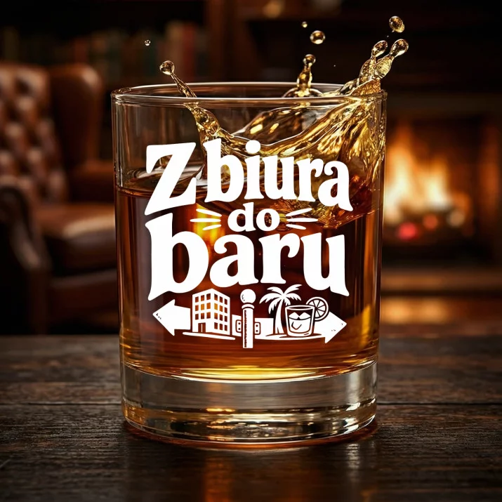 Szklanka Do Whisky Na Pożegnanie W Pracy Prezent Dla Mężczyzny: Z Biura Do Baru Szklanka Do Whisky Na Pożegnanie W Pracy Prezent Dla Mężczyzny: Z Biura Do Baru