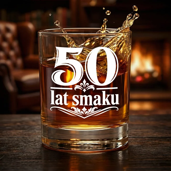 Szklanka Do Whisky Na 50 Prezent Na 50 Urodziny Dla Mężczyzny: 50 Lat Smaku Szklanka Do Whisky Na 50 Prezent Na 50 Urodziny Dla Mężczyzny: 50 Lat Smaku