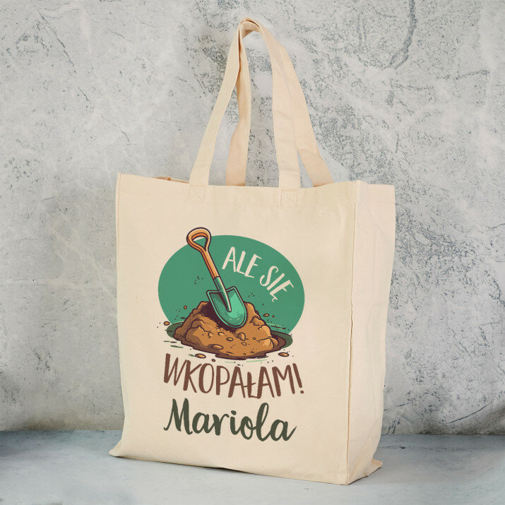 Ale się wkopałam - Torba Bawełniana z Nadrukiem