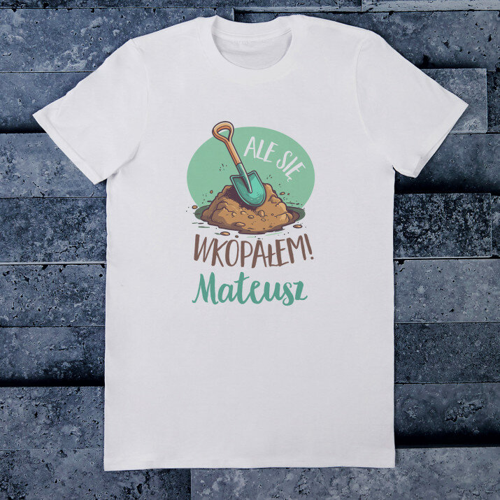 Ale się wkopałem - Koszulka męska z nadrukiem