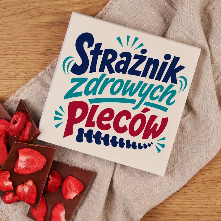 Czekolada Z Truskawkami Dla Fizjoterapeuty Prezent Dla Mężczyzny: Zdrowe Plecy