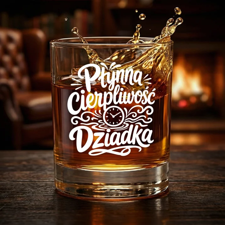Szklanka Do Whisky Na Dzień Dziadka Prezent Dla Dziadka Mężczyzny: Płynna Cierpliwość Dziadka Szklanka Do Whisky Na Dzień Dziadka Prezent Dla Dziadka Mężczyzny: Płynna Cierpliwość Dziadka