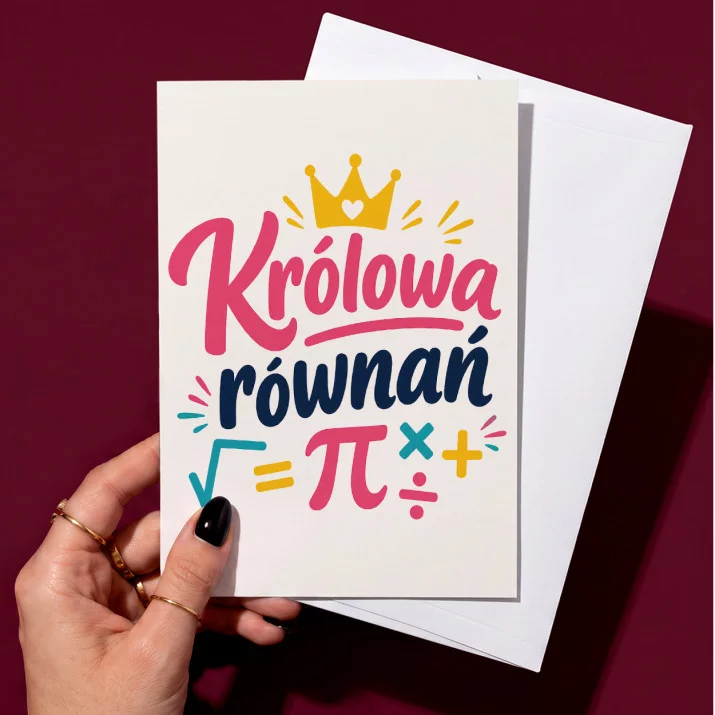 Kartka z Życzeniami Dla Matematyczki Dla Kobiety: Matematyczny Szyk