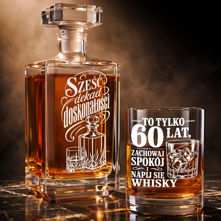 Zestaw Do Whisky Na 60 Urodziny Prezent Dla Mężczyzny: Szlachetna Dojrzałość Zestaw Do Whisky Na 60 Urodziny Prezent Dla Mężczyzny: Szlachetna Dojrzałość