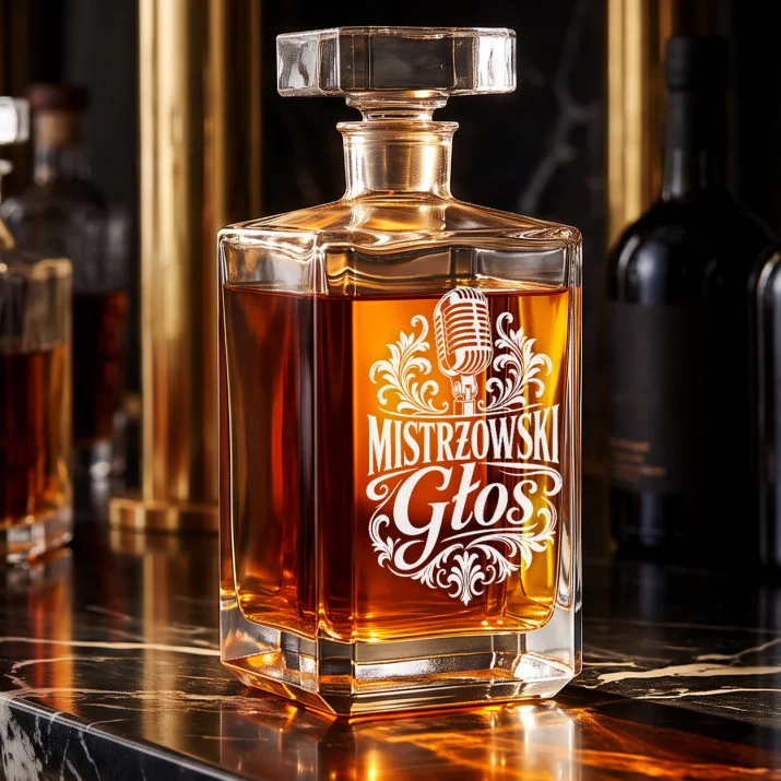 Karafka Do Whisky z Grawerem Dla Wokalisty Prezent: Mistrzowski Głos Karafka Do Whisky z Grawerem Dla Wokalisty Prezent: Mistrzowski Głos