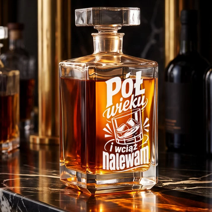 Karafka Do Whisky z Grawerem Na Złote Gody Prezent: Dojrzały Humor
