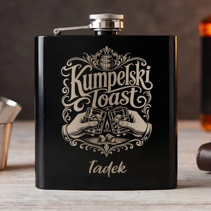 Piersiówka Z Grawerem Dla Kumpla Prezent Dla Mężczyzny: Kumpelski Toast Piersiówka Z Grawerem Dla Kumpla Prezent Dla Mężczyzny: Kumpelski Toast