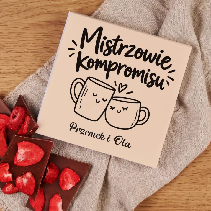 Czekolada z Truskawkami Na Rocznicę Prezent Na Walentynki Dla Pary: Mistrzowie Kompromisu