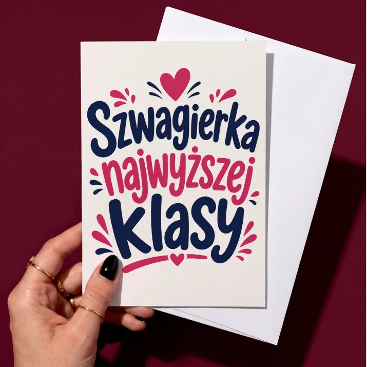 Kartka z Życzeniami Dla Szwagierki Dla Kobiety: Zabawna Szwagierka Kartka z Życzeniami Dla Szwagierki Dla Kobiety: Zabawna Szwagierka