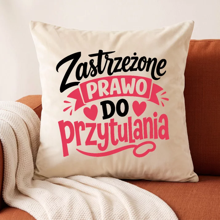 Poduszka Dekoracyjna Na Walentynki Prezent Na Rocznicę Dla Kobiety: Strefa Przytulania