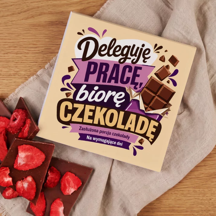 Czekolada Z Truskawkami Dla Kierowniczki Prezent Dla Kobiety: Czekoladowa Szefowa Czekolada Z Truskawkami Dla Kierowniczki Prezent Dla Kobiety: Czekoladowa Szefowa