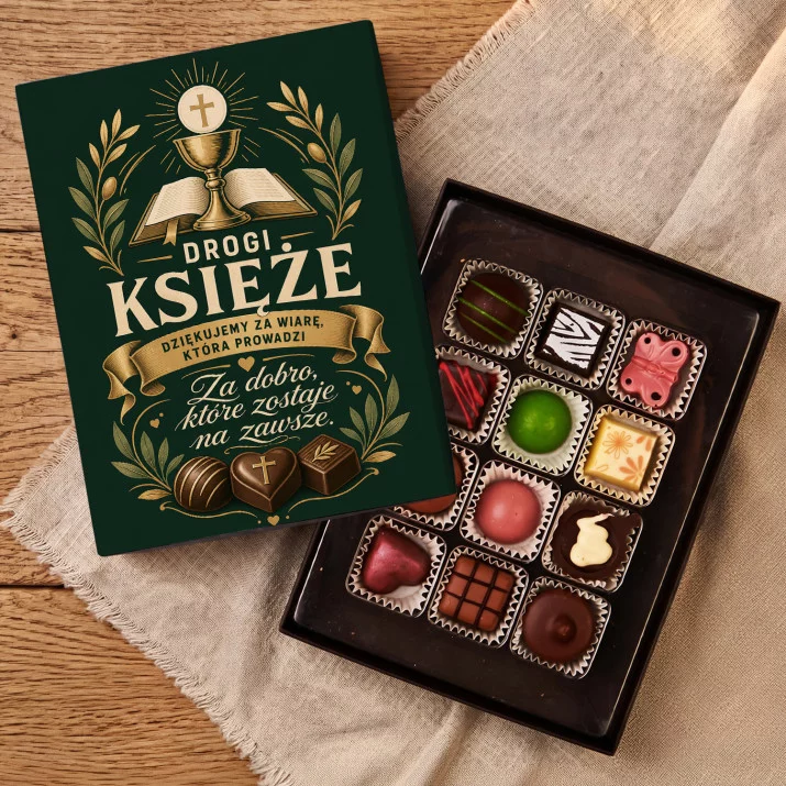 Czekoladki Dla Księdza Prezent Dla Mężczyzny: Złote Podziękowanie Księdzu Czekoladki Dla Księdza Prezent Dla Mężczyzny: Złote Podziękowanie Księdzu