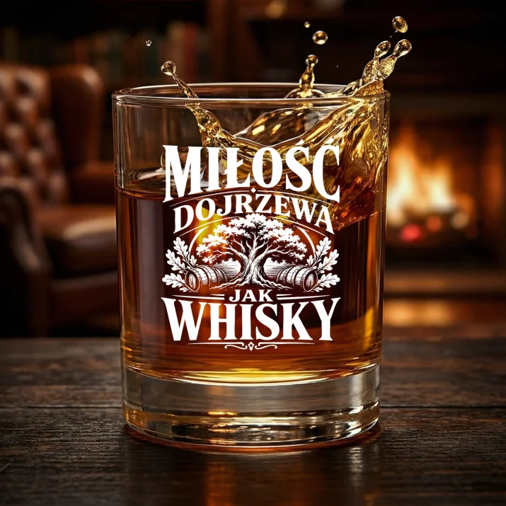 Szklanka Do Whisky Na 40 Rocznicę Ślubu Prezent Dla Mężczyzny: Miłość Dojrzewa Jak Whisky