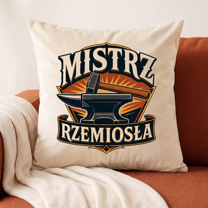 Poduszka Dekoracyjna Dla Klienta Prezent Dla Mężczyzny: Znak Mistrza Poduszka Dekoracyjna Dla Klienta Prezent Dla Mężczyzny: Znak Mistrza