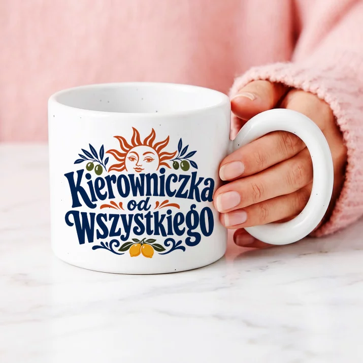 Kubek Z Okrągłym Uchem Dla Kierowniczki Prezent Dla Kobiety: Etykieta Kierowniczki Kubek Z Okrągłym Uchem Dla Kierowniczki Prezent Dla Kobiety: Etykieta Kierowniczki
