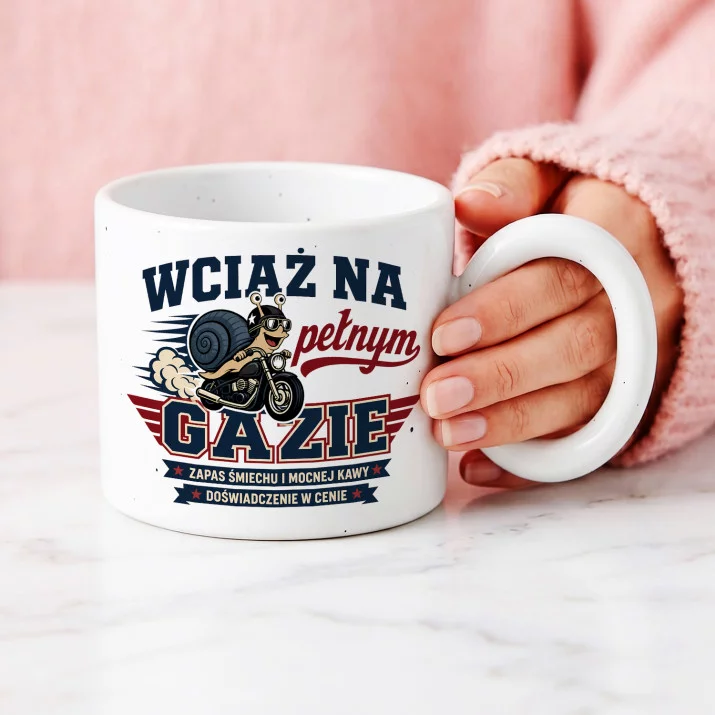 Kubek Z Okrągłym Uchem Na 50 Urodziny Prezent Dla 50 Latka Mężczyzny: Kawowy Mistrz Humoru