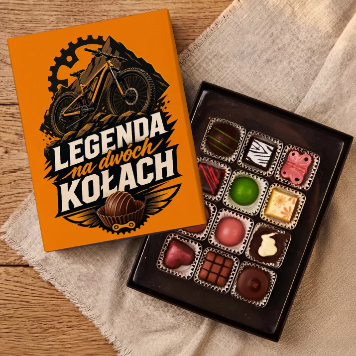 Czekoladki Dla Rowerzysty Prezent Dla Mężczyzny: Legenda Na Dwóch Kołach Czekoladki Dla Rowerzysty Prezent Dla Mężczyzny: Legenda Na Dwóch Kołach