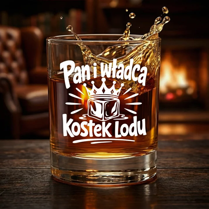 Szklanka Do Whisky Na 40 Urodziny Prezent Dla Mężczyzny: Pan I Władca Kostek Lodu Szklanka Do Whisky Na 40 Urodziny Prezent Dla Mężczyzny: Pan I Władca Kostek Lodu