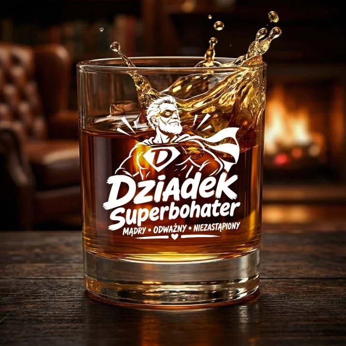 Szklanka Do Whisky Dla Dziadka Prezent Na Dzień Dziadka Dla Mężczyzny: Dziadek Superbohater Szklanka Do Whisky Dla Dziadka Prezent Na Dzień Dziadka Dla Mężczyzny: Dziadek Superbohater