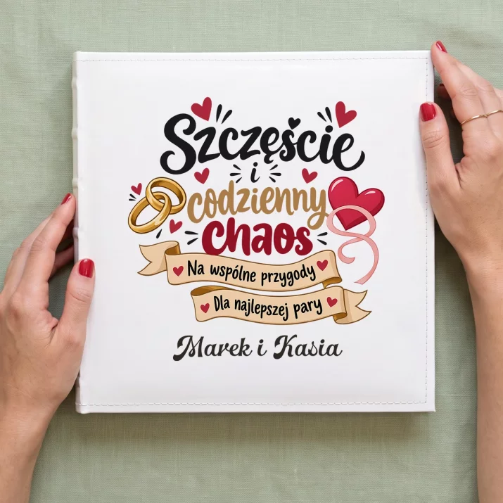 Album Na Zdjęcia Tradycyjny Na Wesele Prezent Dla Pary Młodej Pary: Szczęście I Codzienny Album Na Zdjęcia Tradycyjny Na Wesele Prezent Dla Pary Młodej Pary: Szczęście I Codzienny