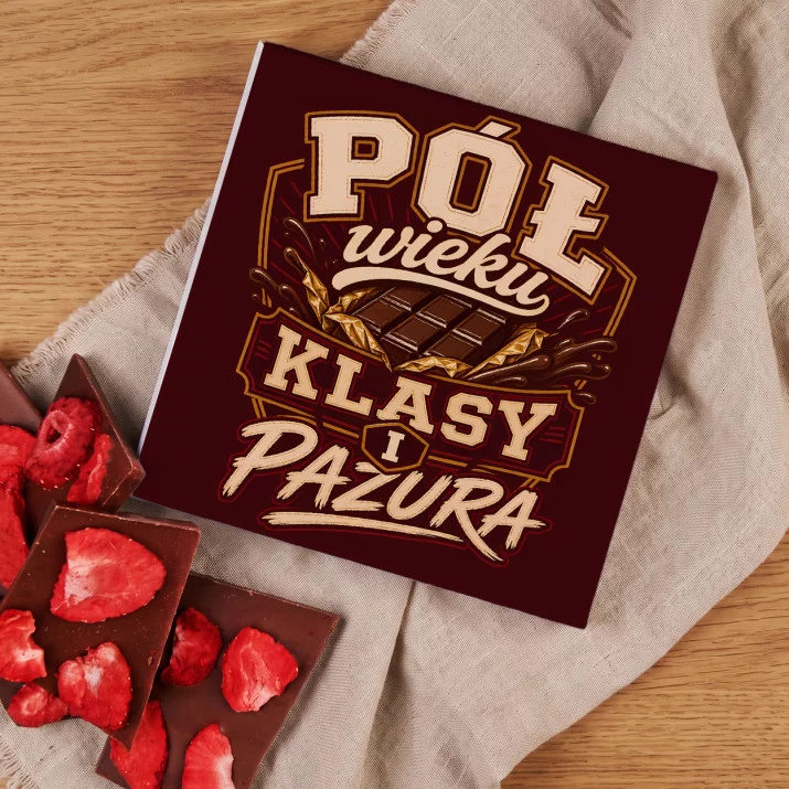 Czekolada Z Truskawkami Na 50 Urodziny Kobiety Prezent Na 50 Urodziny Dla Kobiety: Akademicki Emblemat Czekolada Z Truskawkami Na 50 Urodziny Kobiety Prezent Na 50 Urodziny Dla Kobiety: Akademicki Emblemat