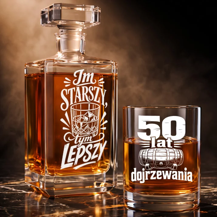 Zestaw Do Whisky Na 50 Urodziny Prezent Dla Mężczyzny: Starzenie Z Humorem Zestaw Do Whisky Na 50 Urodziny Prezent Dla Mężczyzny: Starzenie Z Humorem