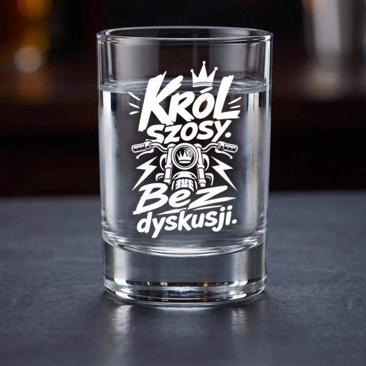 Kieliszki Do Wódki Dla Motocyklisty Prezent Dla Mężczyzny: Bezczelny Szosowy Król Kieliszki Do Wódki Dla Motocyklisty Prezent Dla Mężczyzny: Bezczelny Szosowy Król