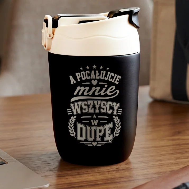 Kubek Termiczny Dla Przyjaciółki Prezent Dla Kobiety: Pocałujcie Mnie