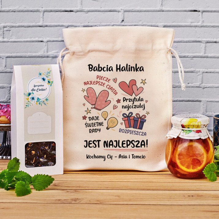Babcia jest najlepsza - Zestaw Herbaciany w Woreczku