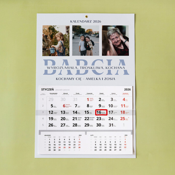 Babcia - Kalendarz jednodzielny Babcia - Kalendarz jednodzielny