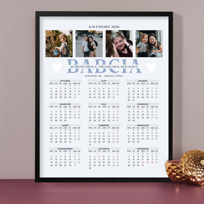 Babcia - Kalendarz w ramce