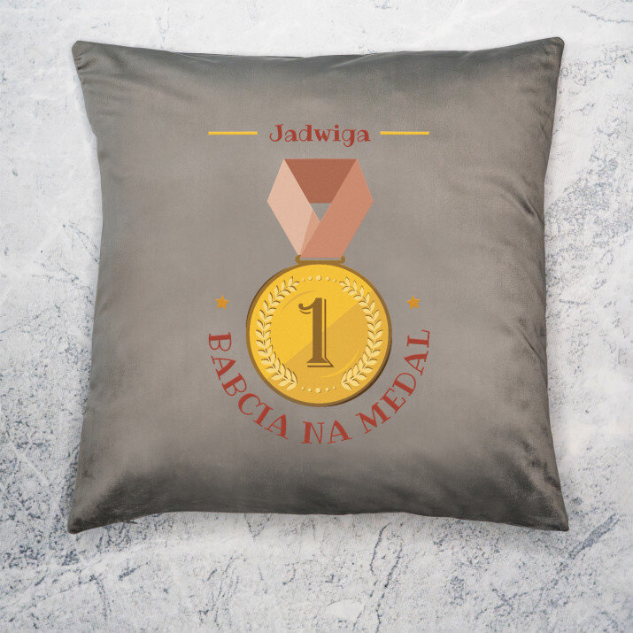Babcia na medal - Poduszka dekoracyjna