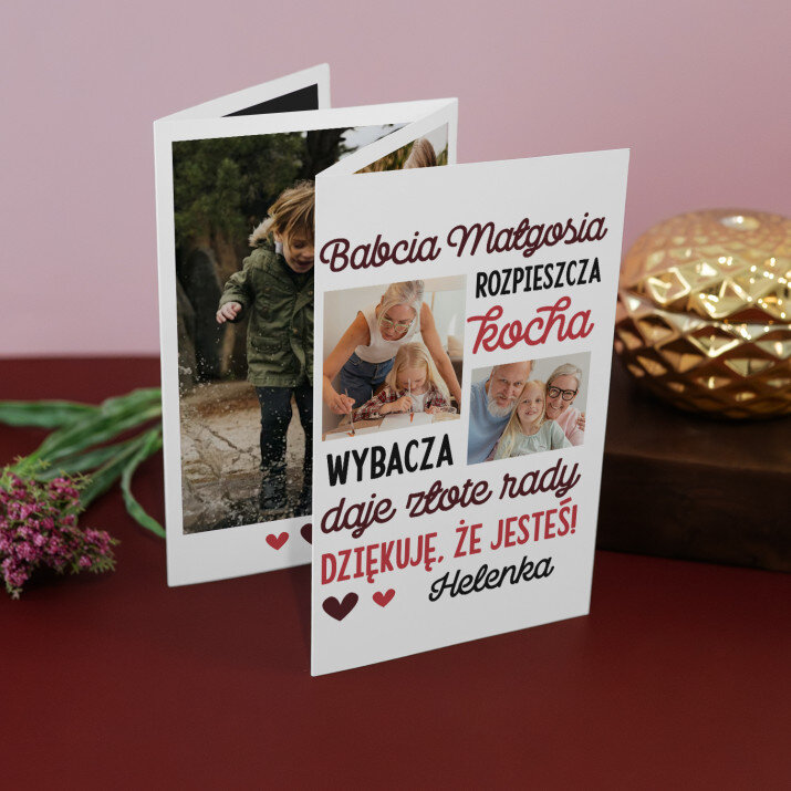 babcia rozpieszcza, kocha - Harmonijka ze zdjęć